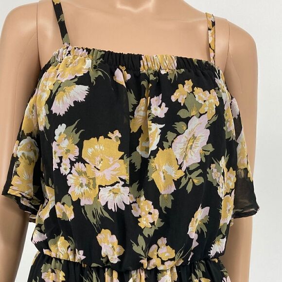 Lily White Floral Print Maxi Dress Size M - Picture 5 of 7